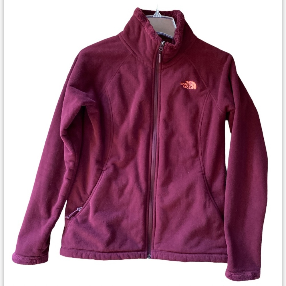 The North Face women’s Sherpa full zip jacket size S plum